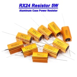 1PCS 5W 10W 25W Aluminum Power Metal Case Wirewound Resistor 0.01 ~ 30K 1 2 3 5 6 8 10 20 100 150 1K 10K Ohm hjxrhgal RX24