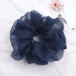 2022 Summer Organza Scrunchies Women Elastic Hair Band Korean Elegant Ponytail Holder Rubber Tie Band Hair Accessories Wholesale