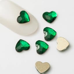 5.5x6mm 20pcs Heart Shape Nail Art Rhinestones Korean Fashion Flatback Strass 3D Crystal Stones for DIY Nail Charms Decoration