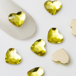 5.5x6mm 20pcs Heart Shape Nail Art Rhinestones Korean Fashion Flatback Strass 3D Crystal Stones for DIY Nail Charms Decoration