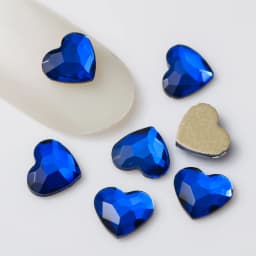 5.5x6mm 20pcs Heart Shape Nail Art Rhinestones Korean Fashion Flatback Strass 3D Crystal Stones for DIY Nail Charms Decoration