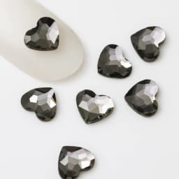 5.5x6mm 20pcs Heart Shape Nail Art Rhinestones Korean Fashion Flatback Strass 3D Crystal Stones for DIY Nail Charms Decoration