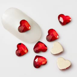 5.5x6mm 20pcs Heart Shape Nail Art Rhinestones Korean Fashion Flatback Strass 3D Crystal Stones for DIY Nail Charms Decoration
