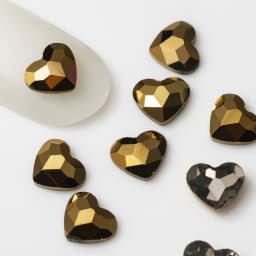 5.5x6mm 20pcs Heart Shape Nail Art Rhinestones Korean Fashion Flatback Strass 3D Crystal Stones for DIY Nail Charms Decoration