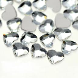 5.5x6mm 20pcs Heart Shape Nail Art Rhinestones Korean Fashion Flatback Strass 3D Crystal Stones for DIY Nail Charms Decoration