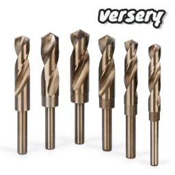 Versery 13-35mm 12.7mm Round Shank Reduced 1/2'' Twist Drill Bits HSS M2 Hole Saw Wood Iron Stainless Steel Aluminum