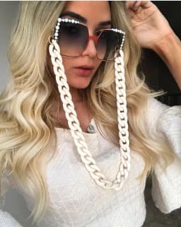 New Fashion Acrylic Glasses Chains Holder Cord Reading Sunglasses Chain Women Largands Eyeglasses Hanging Neck Chain Strap Rope