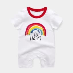 Summer 3-24 Months Baby Boys Girls Romper Infant Jumpsuit Cartoon Short-sleeved Climbing Pajamas Cotton Toddler Clothes