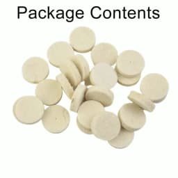 50Pcs 25mm Wool Felt Polishing Buffing Pad Round Wheel+2x Mandrel For Rotary Tool