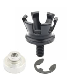 Motorcycle Imperial Crown Style Seat Bolt Tab Screw Nuts Mount Knob Cover for Harley Sportster Dyna Fatboy Road King Softail