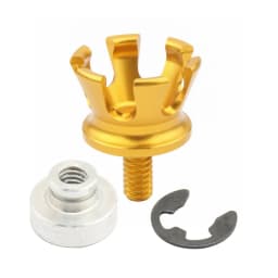 Motorcycle Imperial Crown Style Seat Bolt Tab Screw Nuts Mount Knob Cover for Harley Sportster Dyna Fatboy Road King Softail
