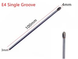 1PCS 3x4x100mm Tungsten Carbide Burr 3mm Shank for Dremel Grinder Rotary Tools - Cutting Grinding Tool