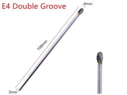 1PCS 3x4x100mm Tungsten Carbide Burr 3mm Shank for Dremel Grinder Rotary Tools - Cutting Grinding Tool