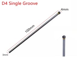 1PCS 3x4x100mm Tungsten Carbide Burr 3mm Shank for Dremel Grinder Rotary Tools - Cutting Grinding Tool