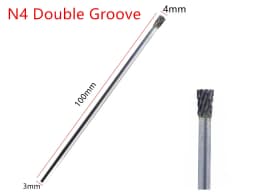 1PCS 3x4x100mm Tungsten Carbide Burr 3mm Shank for Dremel Grinder Rotary Tools - Cutting Grinding Tool