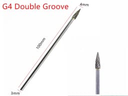 1PCS 3x4x100mm Tungsten Carbide Burr 3mm Shank for Dremel Grinder Rotary Tools - Cutting Grinding Tool