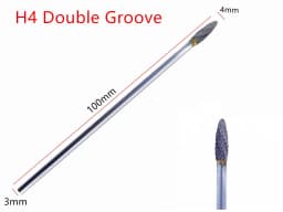 1PCS 3x4x100mm Tungsten Carbide Burr 3mm Shank for Dremel Grinder Rotary Tools - Cutting Grinding Tool