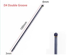 1PCS 3x4x100mm Tungsten Carbide Burr 3mm Shank for Dremel Grinder Rotary Tools - Cutting Grinding Tool