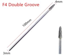 1PCS 3x4x100mm Tungsten Carbide Burr 3mm Shank for Dremel Grinder Rotary Tools - Cutting Grinding Tool