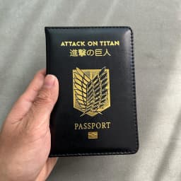 Attack on Titan Passport Cover Anime Shingeki No Kyojin Travel Case for Passports Wings of Freedom