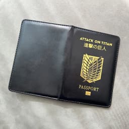 Attack on Titan Passport Cover Anime Shingeki No Kyojin Travel Case for Passports Wings of Freedom