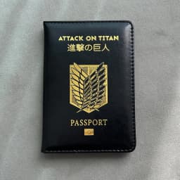 Attack on Titan Passport Cover Anime Shingeki No Kyojin Travel Case for Passports Wings of Freedom