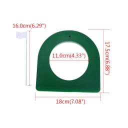 Plastic Golf Practice Putting Cup Mat with Hole and Flag for Indoor Outdoor Yard Golf Putting Green Regulation Cup Training Aids