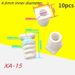 10pcs Cable Gland Connector Rubber Strain Relief Cord Boot Protector 4.6/5.2/6mm Wire Cable Sleeve Cellphone Charger Power Tool