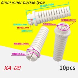 10pcs Cable Gland Connector Rubber Strain Relief Cord Boot Protector 4.6/5.2/6mm Wire Cable Sleeve Cellphone Charger Power Tool