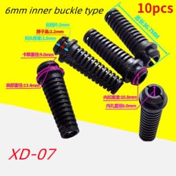 10pcs Cable Gland Connector Rubber Strain Relief Cord Boot Protector 4.6/5.2/6mm Wire Cable Sleeve Cellphone Charger Power Tool