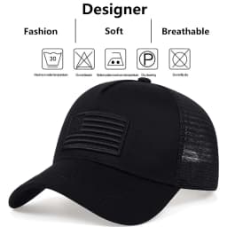 Fashion American Flag Embroidery Baseball Net Caps Spring and Summer Outdoor Adjustable Casual Hats Sunscreen Hat