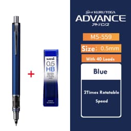 1pcs Uni Mechanical Pencil M5-559 0.3/0.5/0.7mm Lead Kuru Toga ADVANCE Low Center of Gravity Rotary lapiseira papeterie kawaii