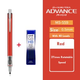 1pcs Uni Mechanical Pencil M5-559 0.3/0.5/0.7mm Lead Kuru Toga ADVANCE Low Center of Gravity Rotary lapiseira papeterie kawaii