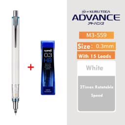 1pcs Uni Mechanical Pencil M5-559 0.3/0.5/0.7mm Lead Kuru Toga ADVANCE Low Center of Gravity Rotary lapiseira papeterie kawaii