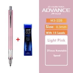 1pcs Uni Mechanical Pencil M5-559 0.3/0.5/0.7mm Lead Kuru Toga ADVANCE Low Center of Gravity Rotary lapiseira papeterie kawaii