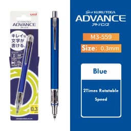 1pcs Uni Mechanical Pencil M5-559 0.3/0.5/0.7mm Lead Kuru Toga ADVANCE Low Center of Gravity Rotary lapiseira papeterie kawaii
