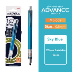 1pcs Uni Mechanical Pencil M5-559 0.3/0.5/0.7mm Lead Kuru Toga ADVANCE Low Center of Gravity Rotary lapiseira papeterie kawaii