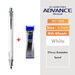 1pcs Uni Mechanical Pencil M5-559 0.3/0.5/0.7mm Lead Kuru Toga ADVANCE Low Center of Gravity Rotary lapiseira papeterie kawaii