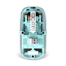 Transparent Magnetic Triple Mode Bluetooth compatible 2.4G Wireless Mouse One-Click Desktop Type-C Rechargeable Silent Mice Mute