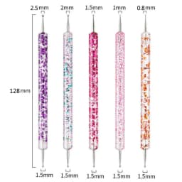 5/20Pcs Nail Art Brush Design Tip Painting Drawing Carving Dotting Pen FlatFan Liner Acrylic Gel UV Polish Manicure Tools
