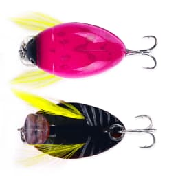 HENGJIA 1PCS 3.8cm 4g Artificial Ladybug Fishing Bait Cicada Beetle Insect Wobblers Fishing Lures Topwater For Bass Carp Fishing