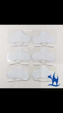 Nerve Muscle Stimulator Silicone Gel EMS Electrode Pads NeckNon-Woven Patch Self-Adhesive Acupuncture Physiotherapy TENS Pads