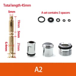 Water Leakage Repair Part Shower Faucet Lower Outlet Water Separator Bathtub Tap Pull Rod Diverter Valve Shower Column Switch
