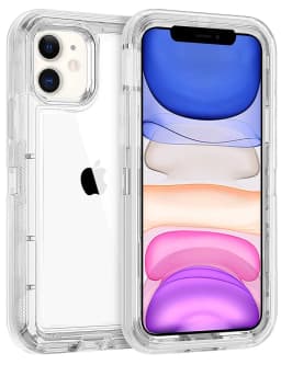 Hybrid Heavy Duty Dust Case For iPhone 16 15 13 11 12 14 Pro Max XSMAX XR XS SE 6 7 8 Plus Transparent Shockproof Armor Cover