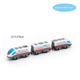 New Wooden Railway Electric Train Set Toys Model Train Fit Wood Car Tracks Birthday Christmas Gift For Childrens