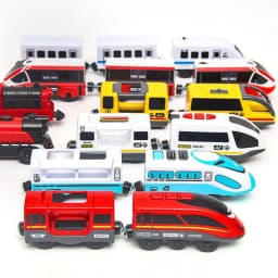 New Wooden Railway Electric Train Set Toys Model Train Fit Wood Car Tracks Birthday Christmas Gift For Childrens