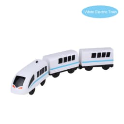 New Wooden Railway Electric Train Set Toys Model Train Fit Wood Car Tracks Birthday Christmas Gift For Childrens