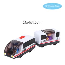 New Wooden Railway Electric Train Set Toys Model Train Fit Wood Car Tracks Birthday Christmas Gift For Childrens