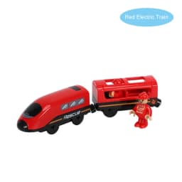 New Wooden Railway Electric Train Set Toys Model Train Fit Wood Car Tracks Birthday Christmas Gift For Childrens