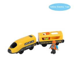 New Wooden Railway Electric Train Set Toys Model Train Fit Wood Car Tracks Birthday Christmas Gift For Childrens